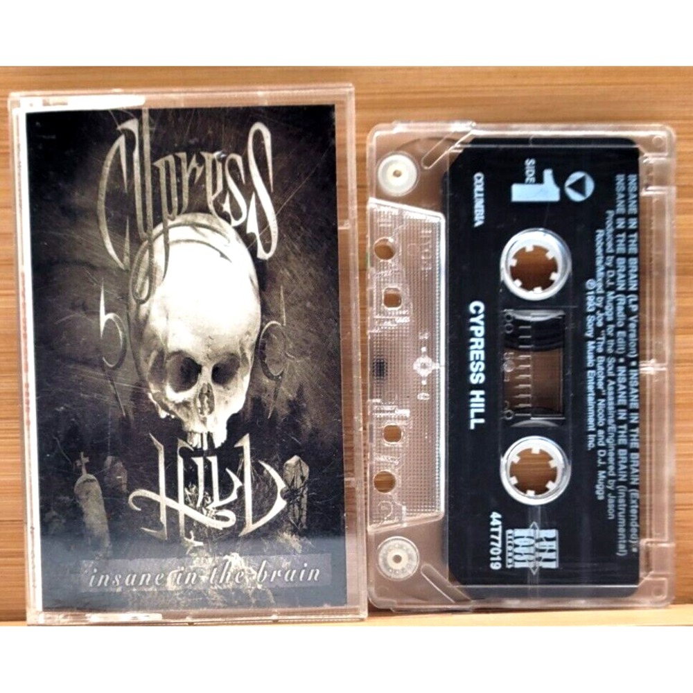 CYPRESS HILL - INSANE IN THE BRAIN - HIP‎ HOP CASSETTE  1993 RUFFHOUSE